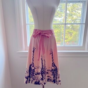 Vintage Anthropologie Odille Giraffe skirt